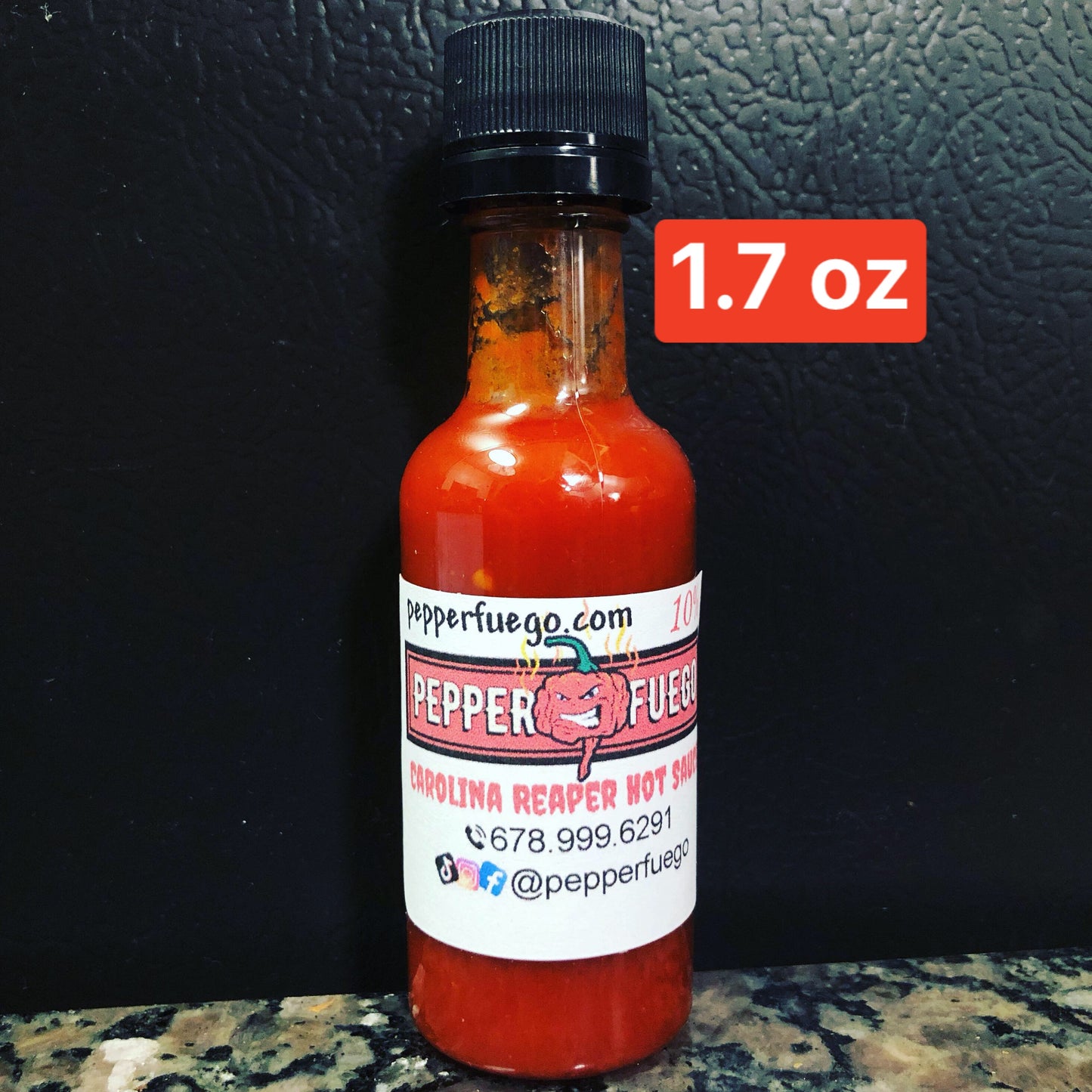 Carolina Reaper Hot Sauce –  2.5% Pure Carolina Reaper Pepper – Curious Heat